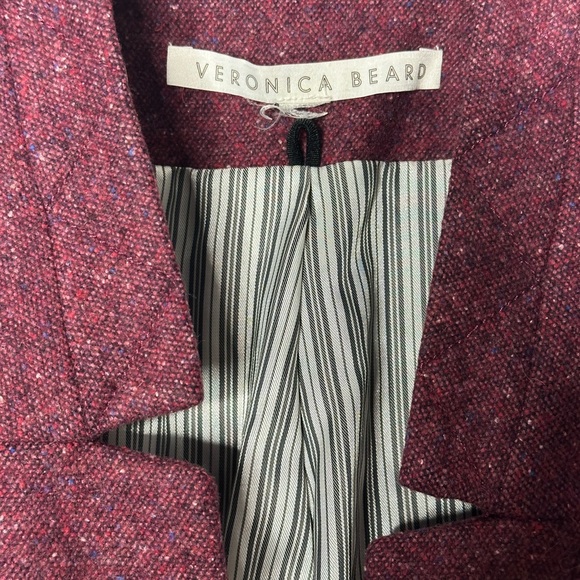 Veronica Beard Women Blazer Farley Wool Blend Berry Dickey Jacket - Picture 7 of 11